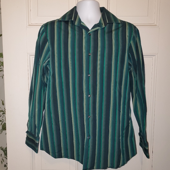 Banana Republic Striped Long Sleeve Shirt Men's M